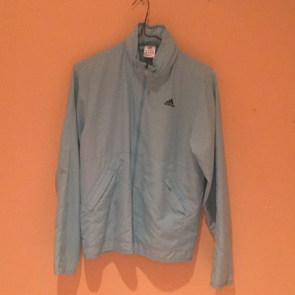 Light Blue Adidas Windbreaker - Picture 4 of 8